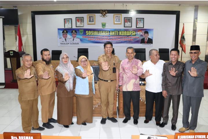 Inspektorat Gelar Sosialisasi Anti Korupsi Di Lembaga Legislatif di Padang Pariaman.