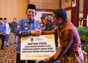 Gubernur Kepri Serahkan Bantuan Sosial, UEP, Beras Untuk Masyarakat Tanjungpinang & Bintan