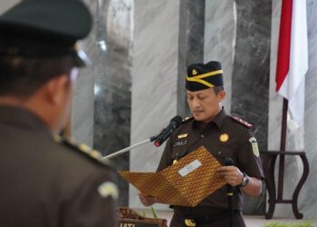 Kajati Kepri Pimpin Upacara Setijab Sekaligus Lantik Eselon II & III Di Lingkungannya