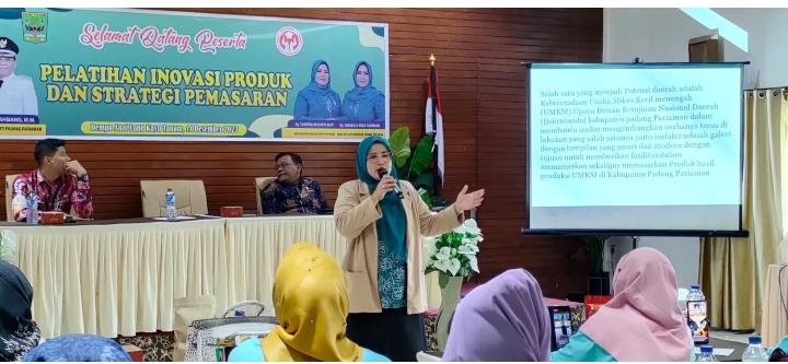 Disperindagkop Padang Pariaman Laksanakan Pelatihan Bagi Pelaku UMKM