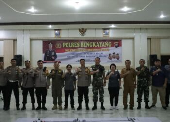 Jelang Rapat Pleno Rekapitulasi Kabupaten Pada Penilu 2024, Kapolres Bengkayang Gelar Tactical Floor Game