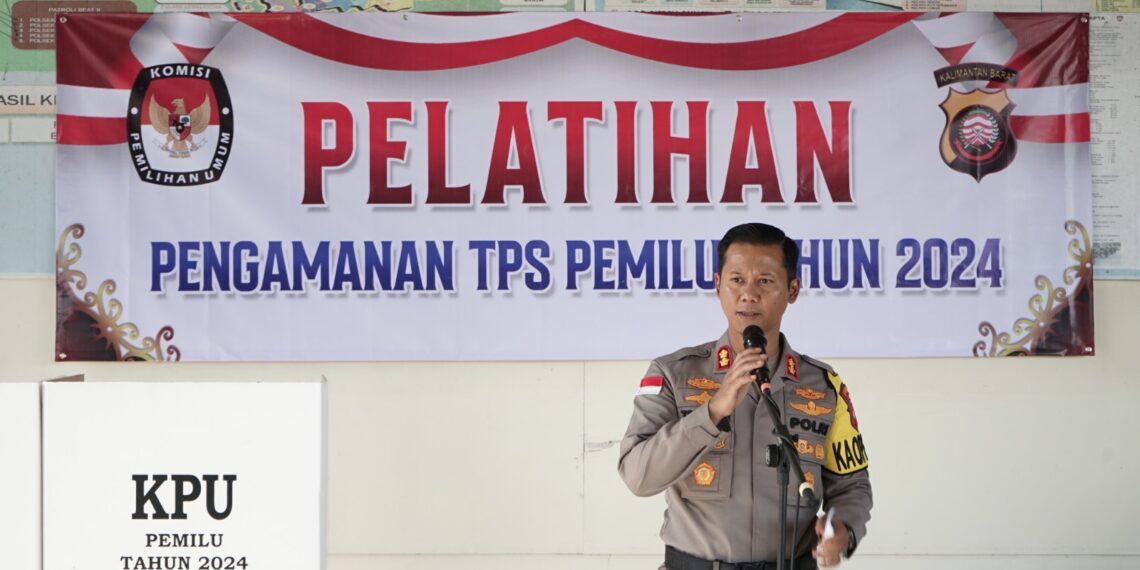 Polres Bengkayang Gelar Pelatihan Personil Guna Pastikan Pengamanan TPS Pemilu 2024