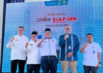 Launching Pasar Siap QRIS, Bupati Suhatri Bur Sebut Meningkatkan Keamanan Dalam Bertransaksi