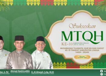 Banner Unsur Ketua DPRD Lingga Ajak Sukseskan Musabaqah Tilawatil Qur’an Ke 10 Tingkat K. Paten Lingga 2024
