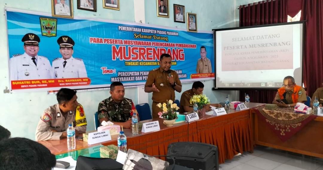 Musrenbang Kecamatan Batang Gasan Penyusunan RKPD Tahun 2025 Sukses Dilaksanakan