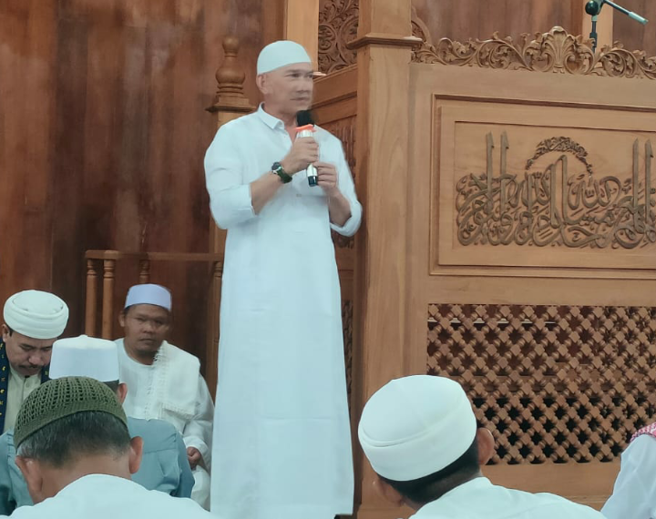 Wakil Bupati Natuna Menghimbau Warganya Untuk Membaca Al-Qur’an dan Sholat Taraweh