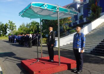 Pj Wako Hasan Pimpin Upacara Peringatan Hari Otonomi Daerah XXVIII Tahun 2024