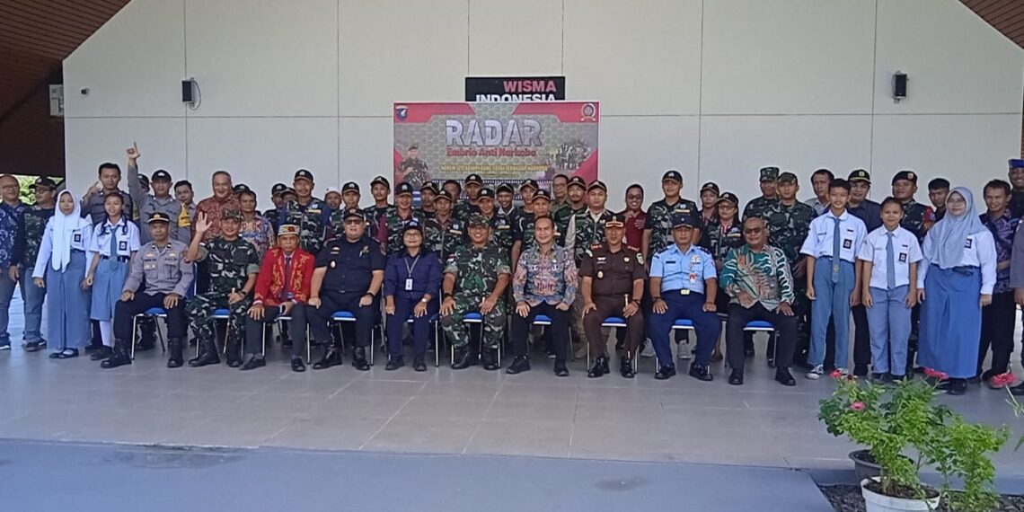 Danrem 121/ABW Resmi Kukuhan Radar Embrio Anti Narkoba di PLBN Jagoi Babang