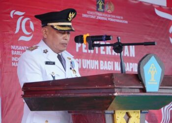 Bupati Lingga Hadiri Acara Penyerahan Remisi Umum kepada Narapidana