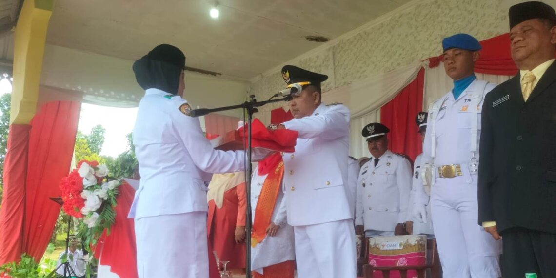 Camat Lingga Utara Pimpin Upacara Peringatan Hut Ri Ke 79 Penu Kidmat