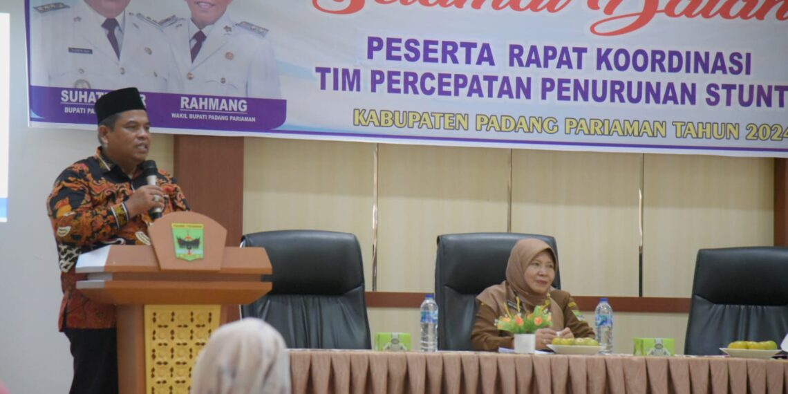 Saat Rakor TPPS, Suhatri Bur Sebut Masih Harus Bekerja Keras Atai Stanting