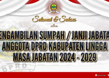 Sekretaris dan Staf Ucapkan Selamat Atas Pelantikan DPRD K.Lingga Priode 2024-2029