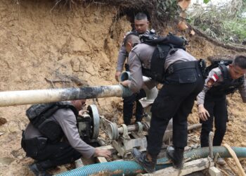 Kasat Reskrim Polres Bengkayang Tangkap Pelaku Tindak Pidana Illegal Mining