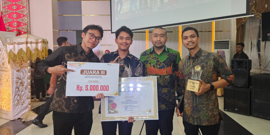 Tiga Usaha Wisata Padang Pariaman Sabet Penghargaan Peduli Wisata Award 2024 