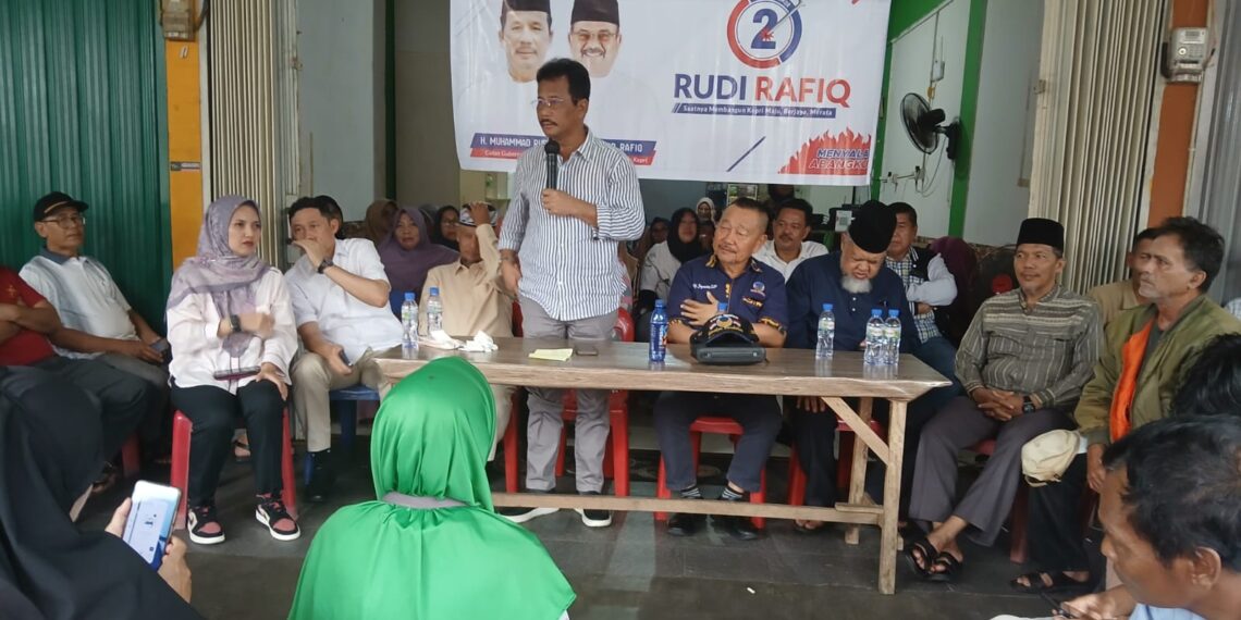 Kampanye Dialogis H.M.Rudi Disambut Ratusan Masyarakat Di Jl. Ganet Tanjungpinang.