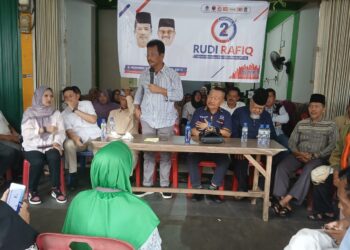 Kampanye Dialogis H.M.Rudi Disambut Ratusan Masyarakat Di Jl. Ganet Tanjungpinang.
