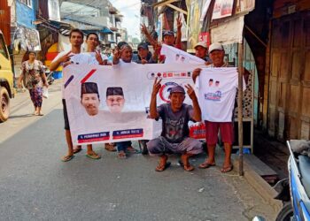 Penarik Becak Pelantar II Nyatakan Sikap Upaya Menangkan Rudi-Rafiq