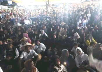 Kampanye Paslon No 2 Bupati dan Wakil Bupati di Sei Sariak VII Koto Dihadiri Ribuan Masa Pendukung