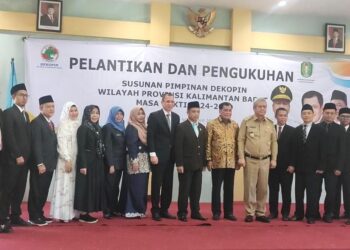 Pengurus Dekonpenwil Kalbar Resmi Dilantik & Dikukuhkan