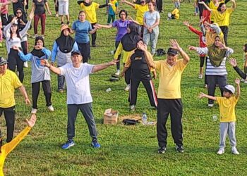 Rayakan HUT Ke 60, DPD Partai Golkar Bengkayang Gelar Senam Massal