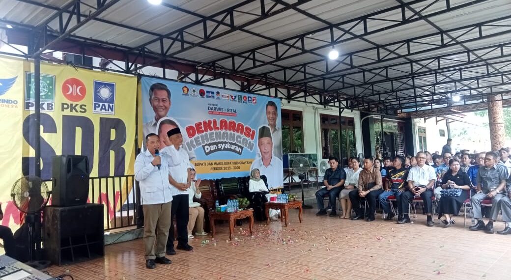 Deklarasi Kemenangan, Paslon Bupati & Wakil Bupati Bengkayang Sebastianus Darwis -Syamsul Rizal