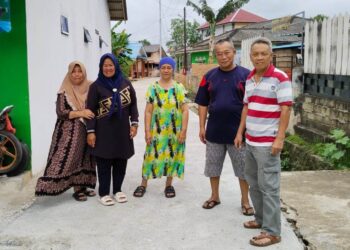 Warga Ucapkan Terimaksih Kepada Anggota DPRD Nasrul Bangun Smenisasi Jalan GG Al Ikhlas 1