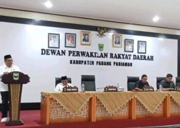 DPRD Gelar Rapat Paripurna Tetapkan Jhon Kanedy Azis-Rahmad Hidayat Sebagai Bupati-Wakil Bupati Priode 2025-2030
