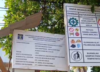 Patut Dilidik Miliyaran Nilai Pengerjaan Proyek Bangunan Rudenim Tanjungpinang Molor Hampir Sebulan