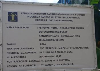 Pekerjaan Proyek Rumdis Rudenim Tanjungpinang Molor Sesuai Kontrak “PT Bariq Jaya Pratama Terancam Blacklist”