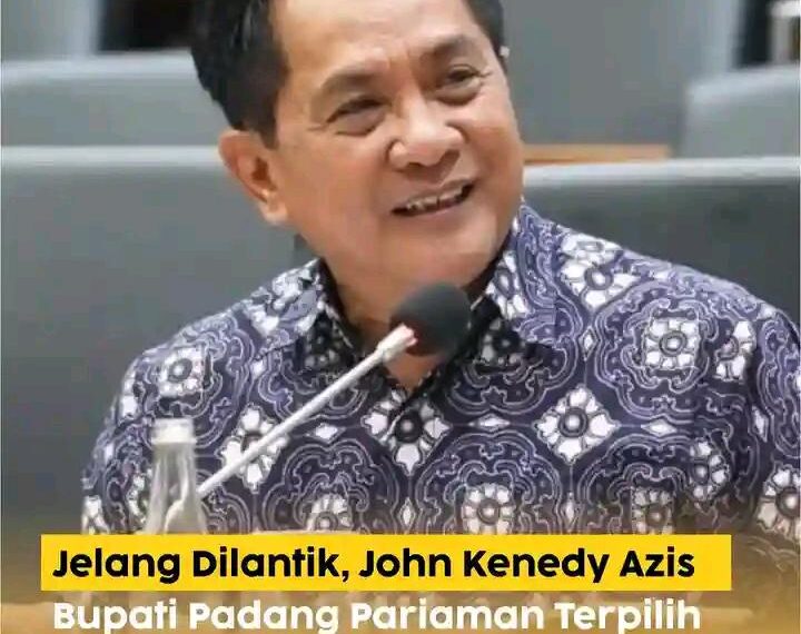 Bupati P.Pariaman Terpilih Jhon Kenedy Azis Tegaskan Jangan Kirim Karangan Bunga, Cukup Doa Selamat Saja.