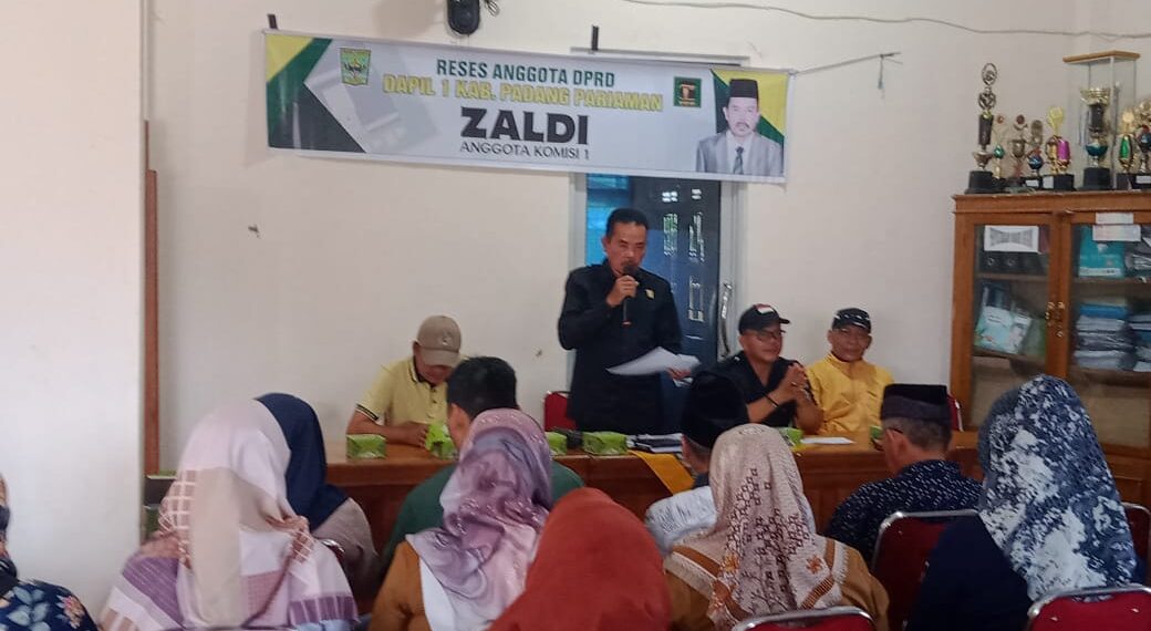 Anggota DPRD Zaldi Gelar Reses Serap Aspirasi Warga Nagari Guguk