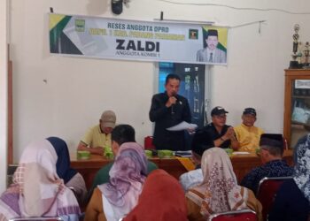 Anggota DPRD Zaldi  Gelar Reses Serap Aspirasi Warga Nagari Guguk
