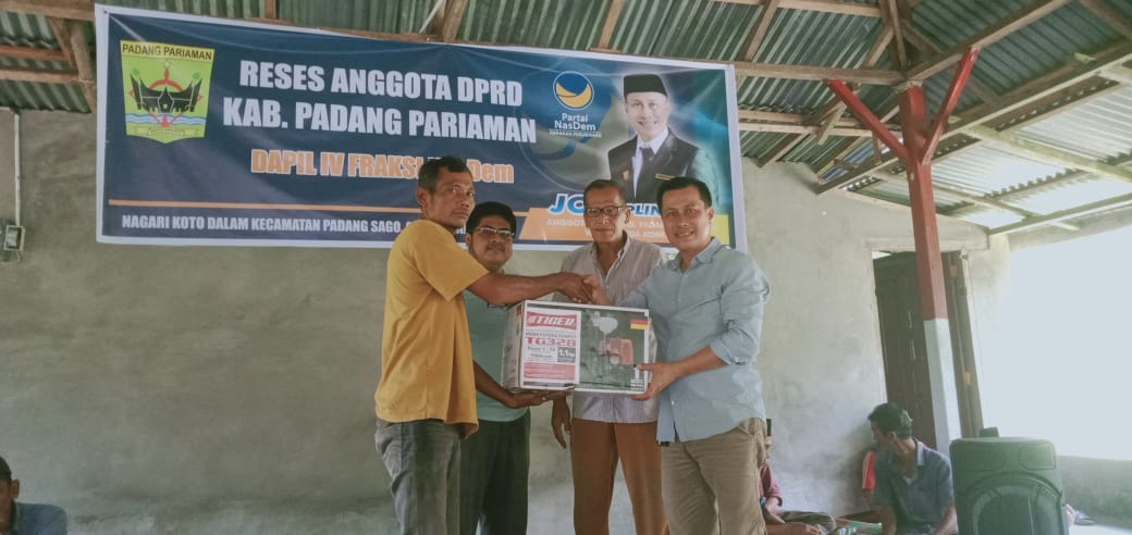 Anggota DPRD Joe Aplinanda Dapil IV Fraksi Nasdem Lewat Reses Tampung Aspirasi Warga