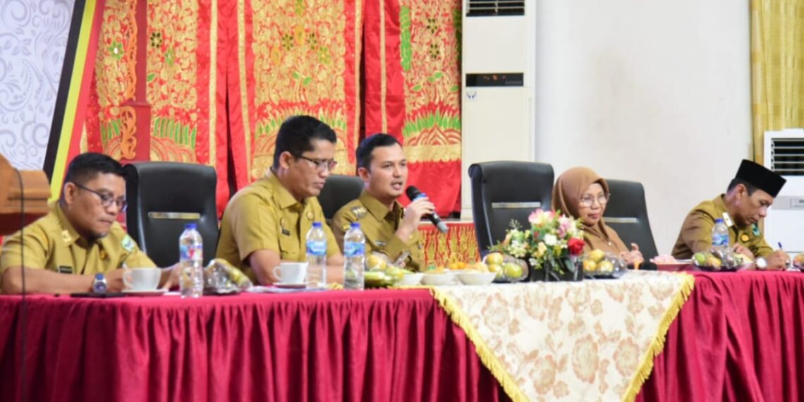 Rakor Perdana Lintas Perangkat Daerah, Sejak Dilantik Presiden Sebagai Bupati &  Wakil Bupati Rahmat Hidayat 