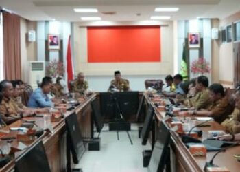 Sekda Natuna Rapat Persiapan Penyambutan Kedatangan Bupati dan Wakil Bupati Yang Baru