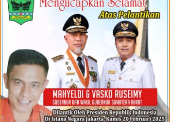 SMKN 1 Enam lingkuang Padang Pariaman Mengucapkan Selamat Atas Pelantikan Gubernur dan Wakil Gubernur Sumbar