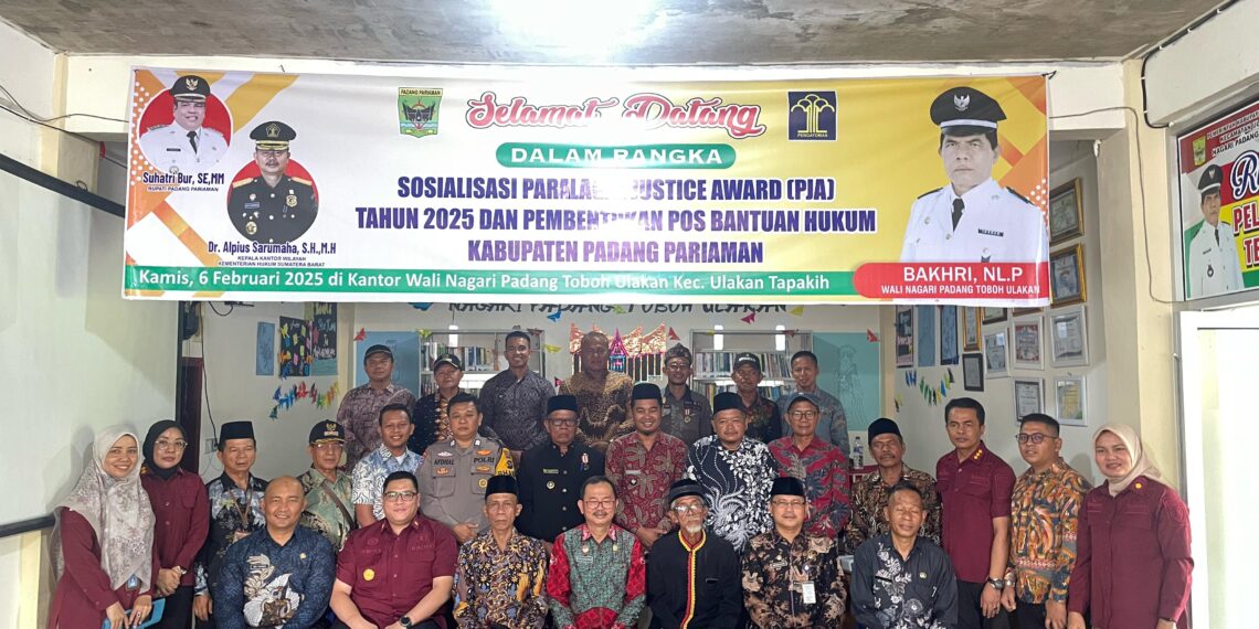 Sosialisasikan PJA 2025, Pemkab Padang Pariaman Gandeng Kanwil Kemenkum Ham Sumbar