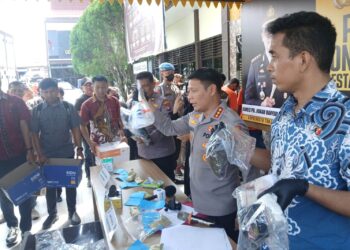 Lebih Kurang Satu Bulan Polresta Tanjungpinang Ungkap 11 Kasus Narkoba