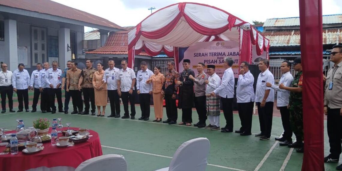 Pisah Sambut K.Rutan Kelas 1 Tanjungpinang Sekaligus Resmikan Masjid AT Taubah