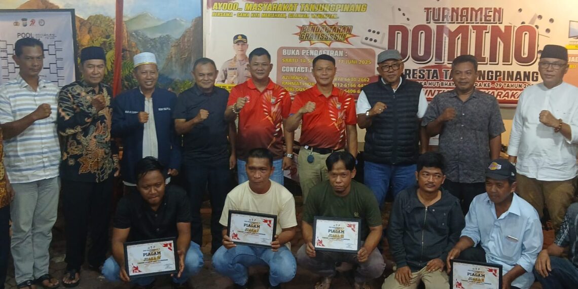 Turnamen Domino Menyambut Hut Bayangkara ke 79 Resmi Ditutup Kapolresta Tanjungpinang