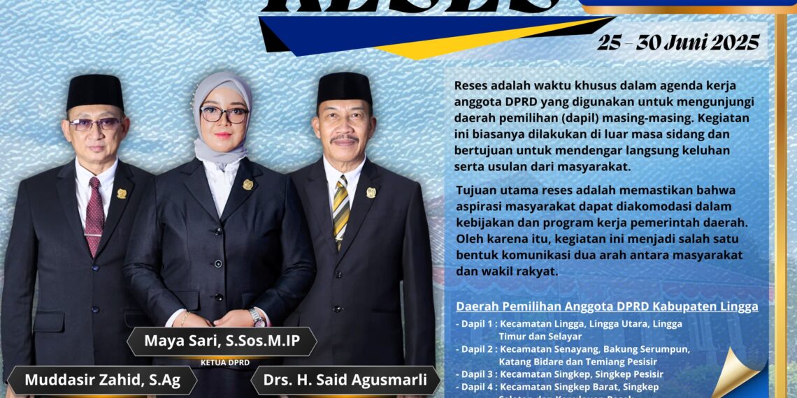 Masa Reses Anggota DPRD Kabupaten Lingga