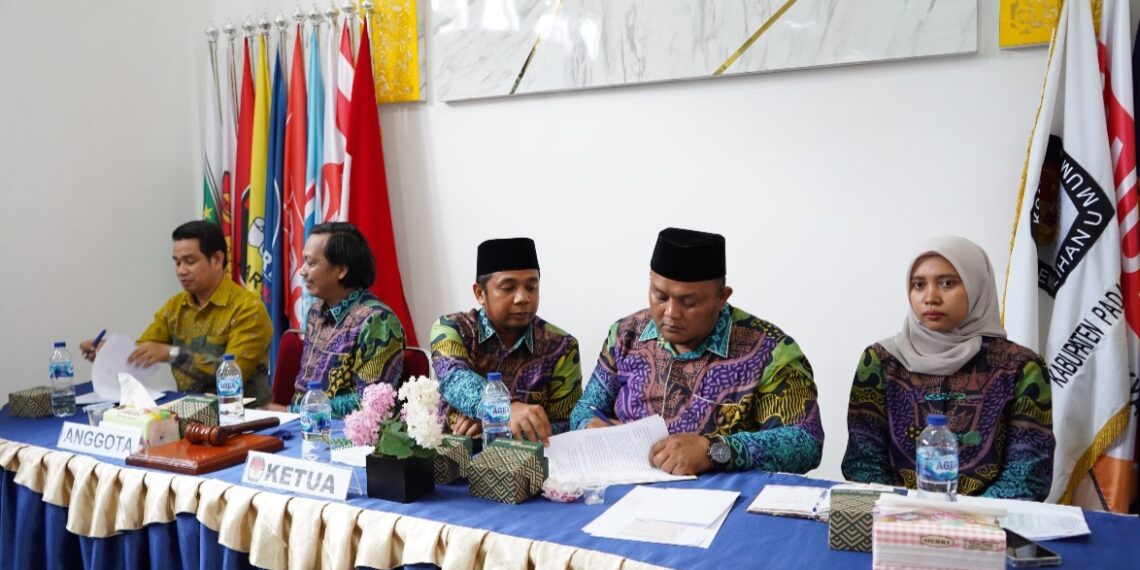 KPU P. Pariaman Gelar Rapat Pleno Terbuka Pemutakhiran Data