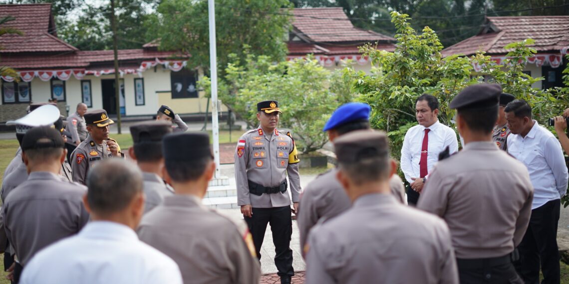 Apel Perdana Kapolres Bengkayang AKBP Syahirul Amanatkan Lakukan Tugas Dengan Niat Baik