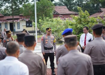 Apel Perdana Kapolres Bengkayang AKBP Syahirul Amanatkan Lakukan Tugas Dengan Niat Baik