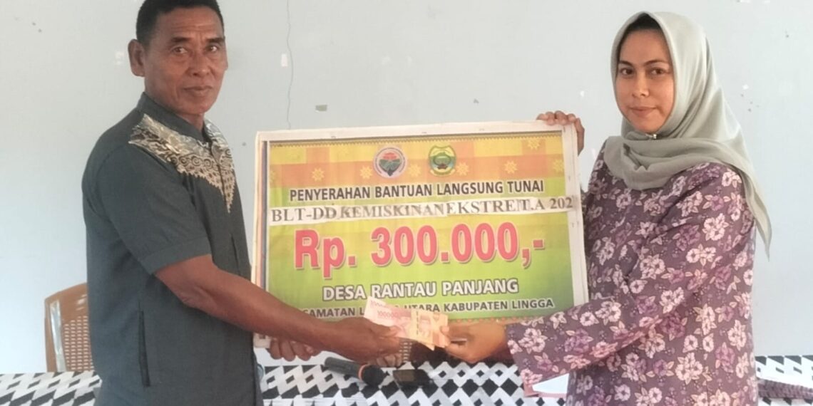 Pemdes Rantau panjang Realisasikan 37 KPM BLT DD Pada Agustus 2025.