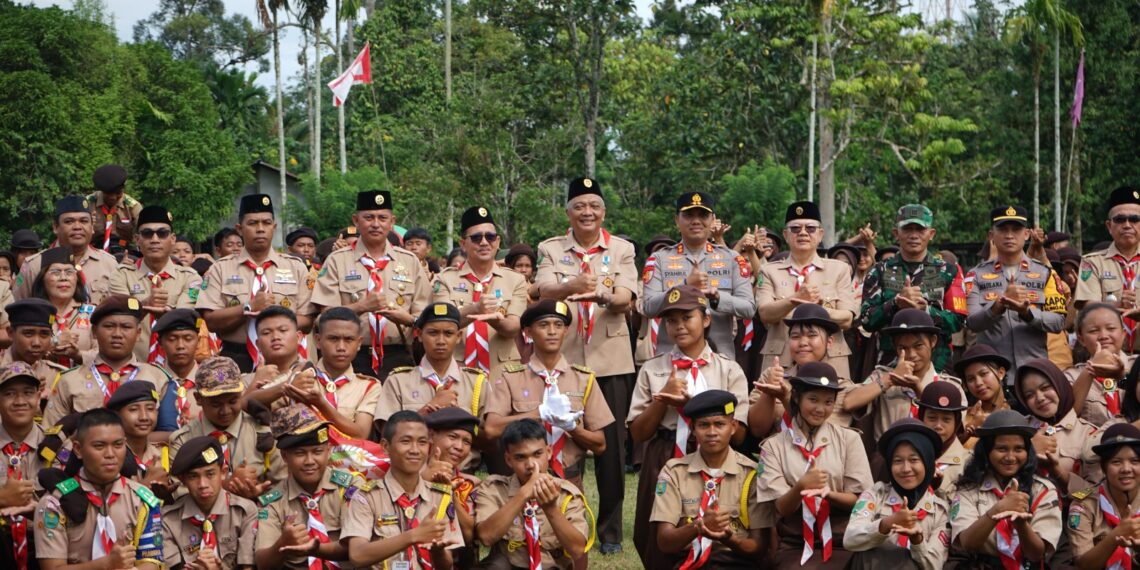 Kapolres Bengkayang Hadiri Upacara Penutupan Hari Pramuka ke-64
