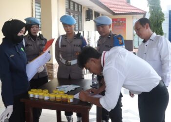Propam Polda Kalbar Gelar Gaktibplin di Polres