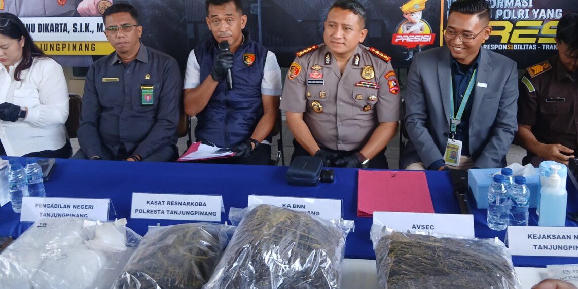 Polresta Tanjungpinang Musnahkan Barang Bukti Narkotika, Bentuk Komitmennya Perangi Peredaran Narkoba