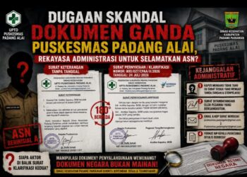 DOKUMEN GANDA Di PUSKESMAS PADANG ALAI, DIDUGA REKAYASA ADMINISTRASI UPAYA SELAMATKAN ASN TERTENTU