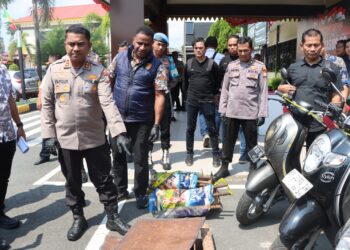 Polresta Tanjungpinang Ungkap Lima Kasus Pencurian, Amankan Sembilan Pelaku 